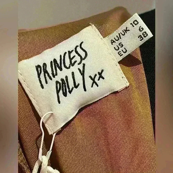 NWT Princess Polly LONG SLEEVE BODYSUIT BEIGE 6 - Picture 12 of 15